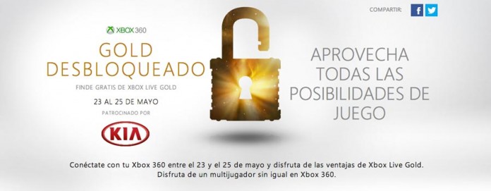 fin de semana de Xbox Live GOLD gratis