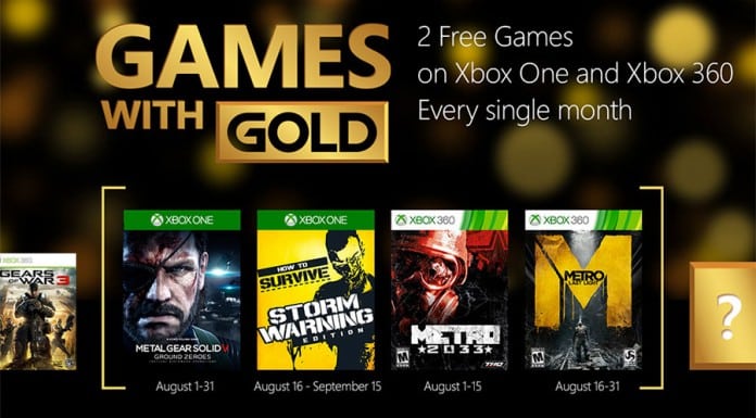 Games With Gold de Agosto 2015