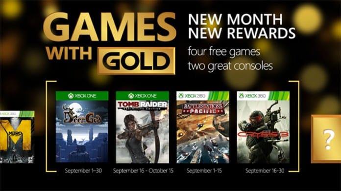 Games With Gold septiembre