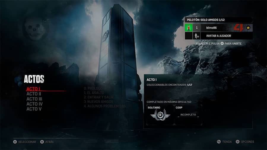 Número de actos en Gears of War 4 y total de capítulos en GOW 4