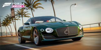 Imagen del coche Bentley disponible en el DLC Logitech G de Forza Horizon 3