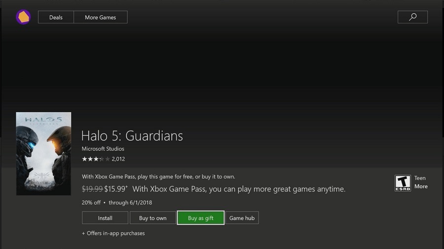 regalar juegos digitales en XBox One regalar juegos digitales en XBox One
