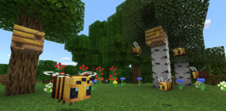 abejas en Minecraft