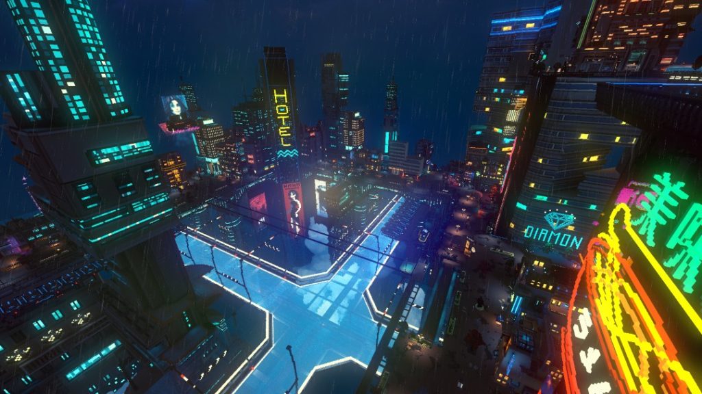 Cloudpunk captura ciudad