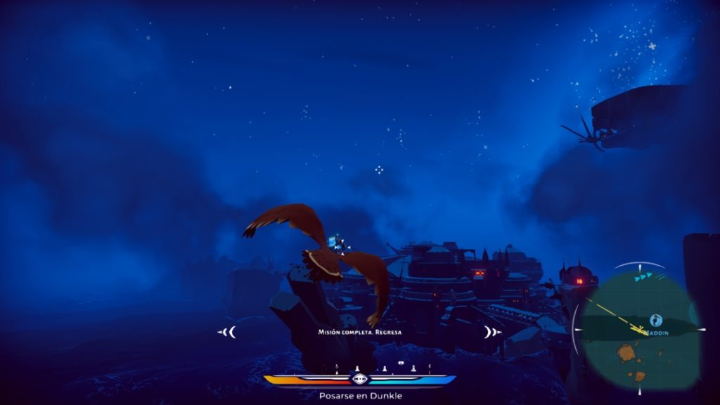The Falconeer interfaz