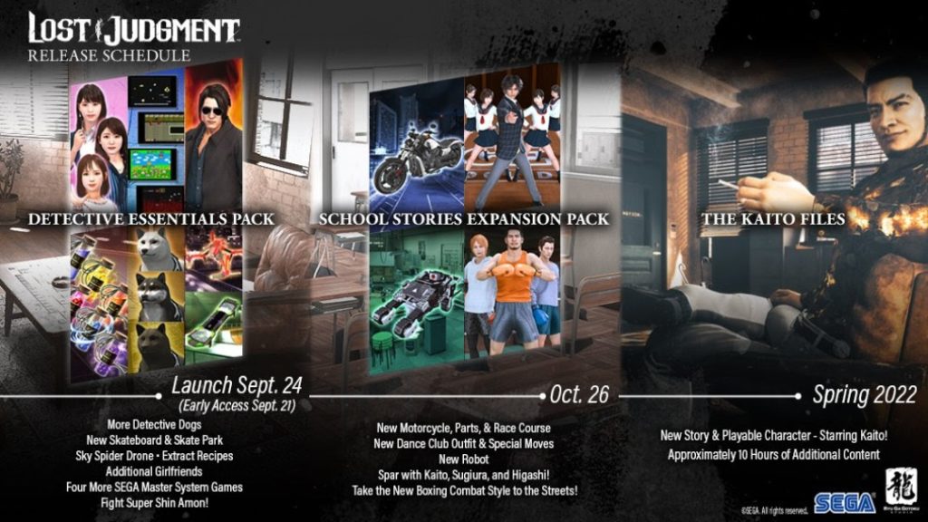 Lost Judgment hoja de ruta