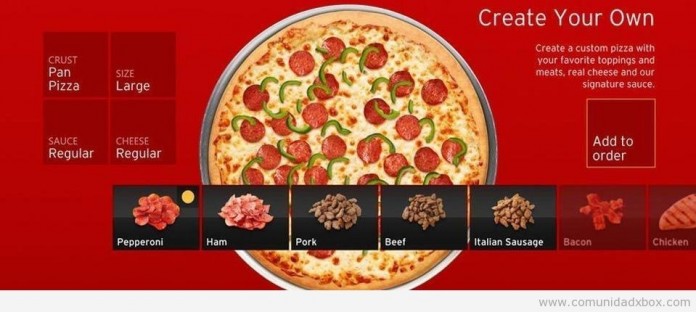 Pizza Hut APP Xbox 360