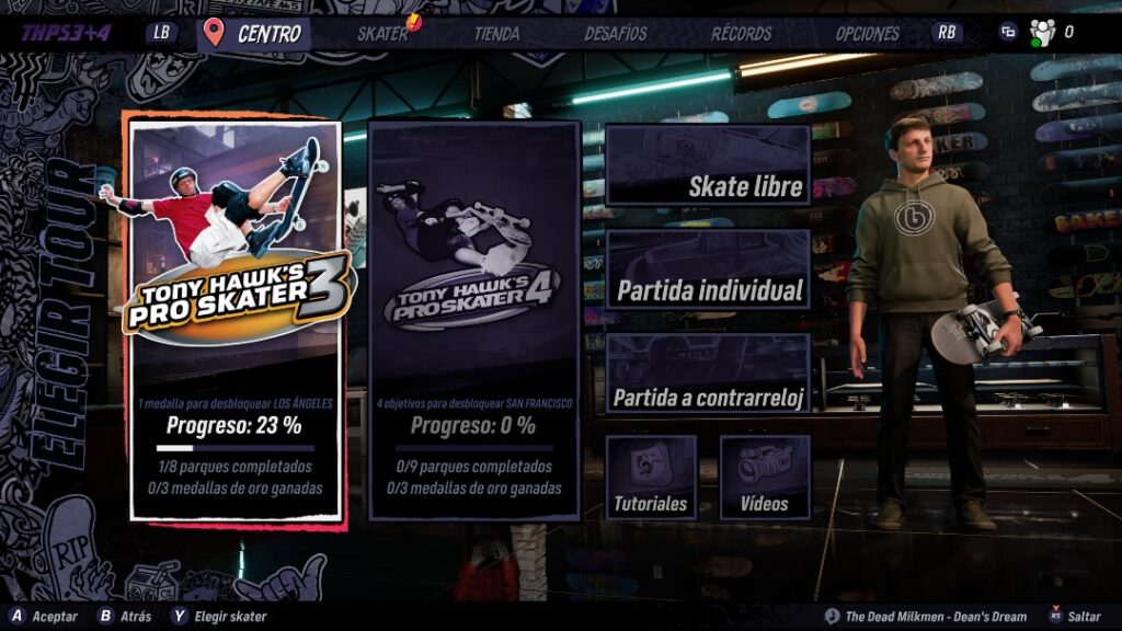 Tony Hawk's Pro Skater 3+4 análisis modos