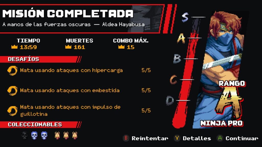 Ninga Gaiden Ragebound análisis puntuación