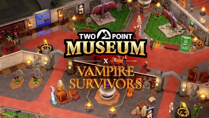 Two Point Museum x Vampire Survivors portada