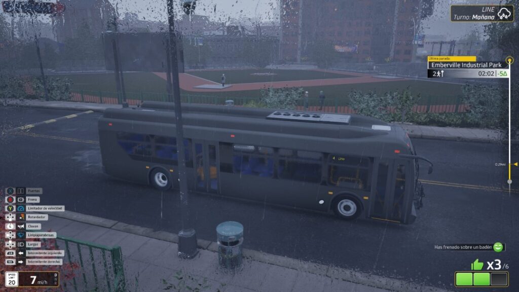 Bus Bound análisis lluvia