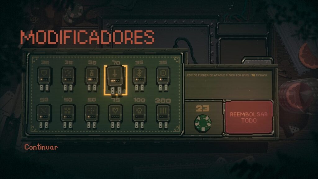 Slots & Daggers análisis modificadores