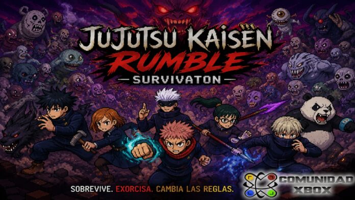 JUJUTSU KAISEN RUMBLE SURVIVATON keyart JUJUTSU KAISEN RUMBLE: SURVIVATON